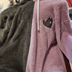 Pusheen Pink and Gray Fleece Sweater